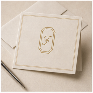 Generated thank-you card mockup
