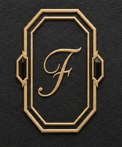 Generated gold foil on black material colorway